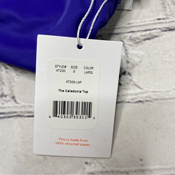 NWT Andie Swim Caledonia Top size small in Lapis blue - Picture 6 of 8